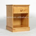 (W-B-0051) solid pine wood bedside chest