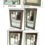 Reclaimed wood mirror frame-RCW--051