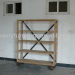 Industrial Wooden Bookshelf