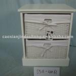K/D white wooden cabinet with plastic drawer/small furniture