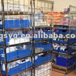 metal chrome wire shelf for supermarket and electrolic factory-YG01214