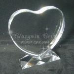 Heart Shape Crystal Block-BCP-11