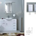 bathroom cabinet and basin