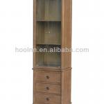 Antique solid wood tall bathroom cabinet