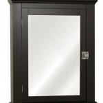 MDF wooden bathroom medicine mirror cabinet