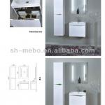 new style hot sale MDF wall hung bathroom cabinet