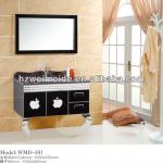 Stainless steel bathroom cabinet with mirror