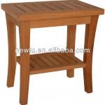 teak wooden comfortable bathroom stool FSC approved-NSL1301