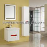 Modern small corner storage floor PVC bathroom vanity cabinets