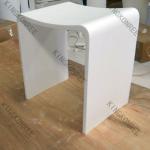 Kingkonree solid surface acrylic toilet stool/ bathroom stool/ bathroom storage stool-U-shape 9