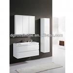Classic White Wooden Bathroom Mirror Cabinet With Shelf