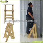mini size wooden step stool ladder made in china