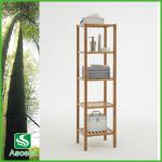 5 Tiers Removable Bamboo Bathroom Shelf