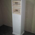 bathroom wooden storage cabinet with 2 drawer and one door-QX12041