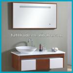 2013 new LED mirror classical solid wooden bathroom cabinet HTBC-6108