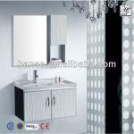 HS-C2858 modern hanging mdf lighted mirror bathroom vanity