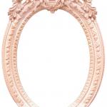 Carved oval mirror style classic European furniture mirrors
