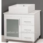 Modern MDF Bathroom Cabinet high gross white color