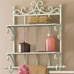 bath room wall rack