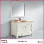 Europe style solid wood bathroom cabinet