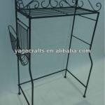 Wrought iron cross bar space saver bathroom furniture