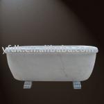 classical stone carving bathtub