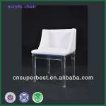 PU cover acrylic chair with four legs