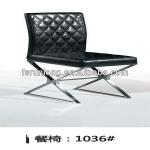 B1036 Modern Cross Legs Stainless Steel Dining Chair