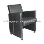 pu faux leather restaurant armchairs