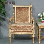 french louis style furniture - baroque golden leaf gilding dining room chair