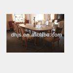 solid wood dining table and chair