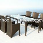 Hottest rattan dining tables and chairs/dining room furniture/rattan dining set