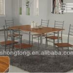 recycled wood dining tables / 7-piece dining set / 4 seaters dining tables