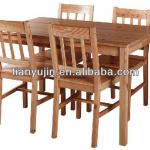 solid pine dining table set,1 table with 4 chairs,classic design,espresso,coffee ,brown stained,NC