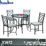 Dining table and chairs set