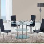 Modern Design Temepred Glass Dining Table And Comfortable Dining Chair Dining Room Set SDS-009-SDS-009