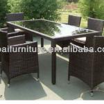 used garden rattan dining table set for sale (YPS057)