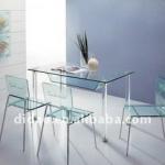 clear plexiglass dining table