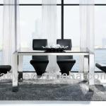 Black lacquer dining room furniture sets LK-DS012