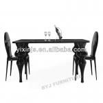 black glass top table /CT9013-CT9013-CY7068