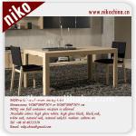 European style wooden dining table