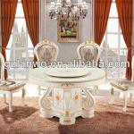 2013 high class dining set Occident style &amp; American retro modern design dining table top wooden design 8126