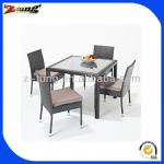 hot quality aluminum rattan dining furniture dining ZT-1085CT