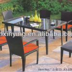 PE rattan dining room furniture