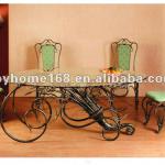 Indoor Wrought Iron Dining Table and Chair Set