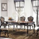313# Italia style furniture italian style dining room furniture/1.8M long dining table set/ antique dining room furniture