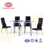 oval glass dining room set