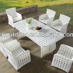 Outdoor PE Rattan Dining Set with armchair 2013-W0107
