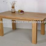 Rizhao Harmony solid oak square leg wooden dining table furniture