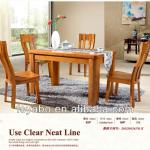 Exquisite Neat Line Solid Oak Table and Chair
